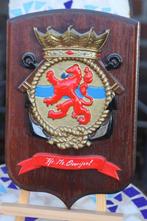 Groot wapenschild Hr. Ms. Overijsel Marine, Verzamelen, Militaria | Algemeen, Ophalen of Verzenden, Marine, Nederland, Overige typen
