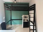 Hoogslaper zwart stora ikea, Huis en Inrichting, Slaapkamer | Stapelbedden en Hoogslapers, Ophalen, Gebruikt, Hoogslaper, 140 cm