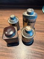 4 Vintage Busjes Voetpoeder WO2, Ophalen of Verzenden, Landmacht, Amerika, Overige typen