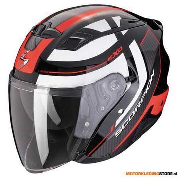 Scorpion EXO 230 PUL Jethelm, Zwart-Rood beschikbaar voor biedingen