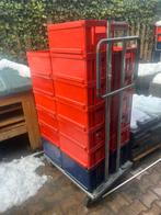 Ptt transport kar met stapel bakken, 100 liter of meer, Ophalen, Gebruikt, Transportkar