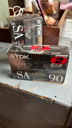 TDK SA90 cassette bandjes nieuw en gesealed per twee, 2 t/m 25 bandjes, Overige genres, Ophalen of Verzenden, Nieuw in verpakking