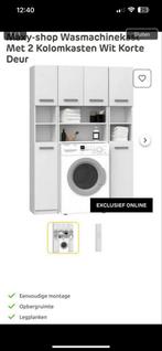 Wasmachinekast Wit Met Kolomkasten - Nieuw in Doos, Ophalen, Kunststof, 100 tot 150 cm, 200 cm of meer
