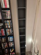 Smalle cd/dvd/bluray kast dinkergrijs, Huis en Inrichting, Kasten | Boekenkasten, Ophalen, Minder dan 50 cm, 200 cm of meer, Zo goed als nieuw