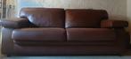 Bank bankstel bruin, Ophalen, Gebruikt, Driepersoons, 75 tot 100 cm