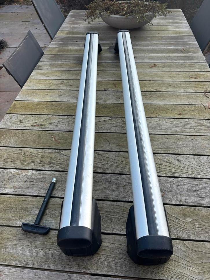 Nieuwe dakdragers Audi Q5 (2009+) met dakrails, Auto diversen, Dakdragers, Nieuw, Ophalen