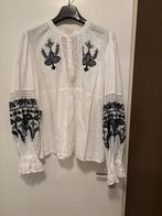 Blouse lonneke nooteboom  - Maat XL - Wit met Zwarte Details, Ophalen of Verzenden, Zo goed als nieuw, Maat 46/48 (XL) of groter