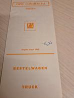 Opel Blitz bestelbus NLprijslijst óók Kadett Rekord Caravan, Boeken, Ophalen of Verzenden, Opel
