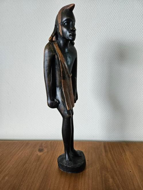Afrikaanse krijger, Antiek en Kunst, Kunst | Beelden en Houtsnijwerken, Ophalen of Verzenden