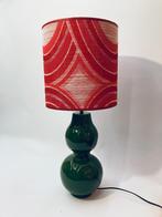 Retro tafellamp – magenta jaren 70 stof & metalen voet, Info@nipporibyester.com, Studio Nippori, Ophalen of Verzenden, Metaal