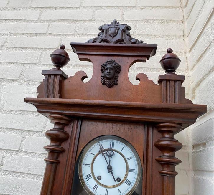 Oude regulateur klok, Antiek en Kunst, Antiek | Klokken, Ophalen of Verzenden