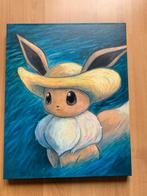 Pokemon center X Van Gogh Museum Eevee Canvas wall art, Ophalen of Verzenden