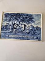 Delfts Blauwe Tegels - Boerderij Scène, Antiek en Kunst, Antiek | Wandborden en Tegels, Ophalen of Verzenden