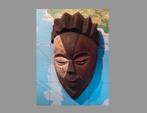 Galoa masker Gabon (251019-04), Antiek en Kunst, Ophalen of Verzenden