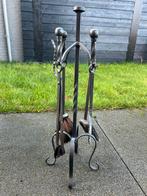 Haardstel met gereedschap, Huis en Inrichting, Ophalen, Gebruikt, Vrijstaande haard, Houthaard