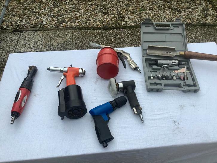 Pneumatisch Gereedschap Set, Doe-het-zelf en Verbouw, Gereedschap | Overige machines, Gebruikt, Ophalen of Verzenden