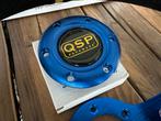 QSP 350mm 90mm suede blauw sportstuur autostuur stuur, Ophalen of Verzenden