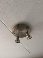 Philips Massive Nobilis Spotlamp 3x GU10, Ophalen, Halogeen, Gebruikt, Metaal of Aluminium