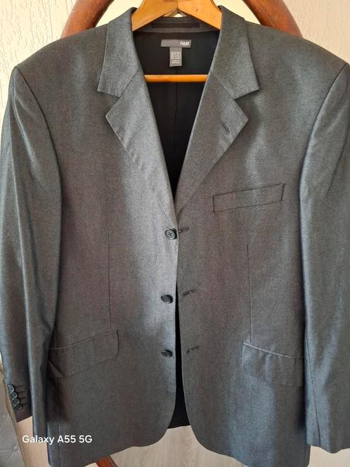 H&M Heren Blazer Grijs Maat L, Kleding | Heren, Kostuums en Colberts, Zo goed als nieuw, Maat 52/54 (L), Grijs, Ophalen of Verzenden