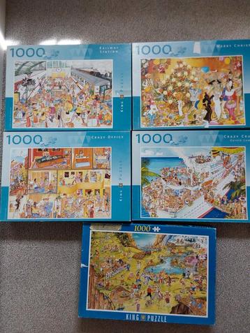 5x Grazy King Puzzels voor totaal 7,50. beschikbaar voor biedingen