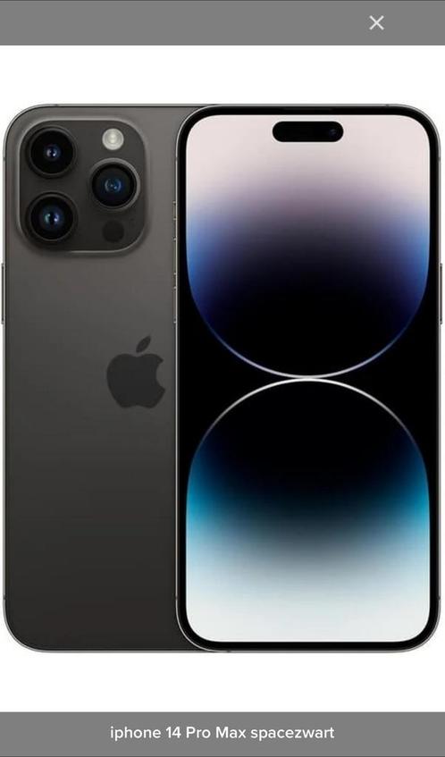 Apple iPhone 14 Pro Max 128GB Space Zwart, Telecommunicatie, Mobiele telefoons | Apple iPhone, Zo goed als nieuw, 128 GB, Zonder simlock