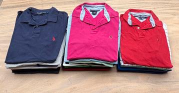Partij van 25 merkpolo’s – Ralph Lauren, Tommy Hilfiger, etc beschikbaar voor biedingen