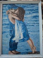 Handgemaakt Kruissteek Schilderij - De Kus, Ophalen