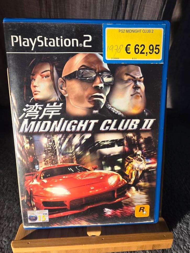 Midnight Club 2 - PS2 Racegame, Spelcomputers en Games, Games | Sony PlayStation 2, Gebruikt, Racen en Vliegen, 1 speler, Vanaf 12 jaar