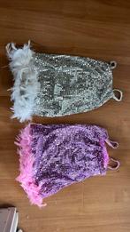 Carnaval glitter jurkjes maat  122, Ophalen of Verzenden, Gebruikt, 122 t/m 128, Meisje