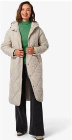 Fijne ecru winterjas Hema maat L, Maat 38/40 (M), Beige, Ophalen of Verzenden, Zo goed als nieuw