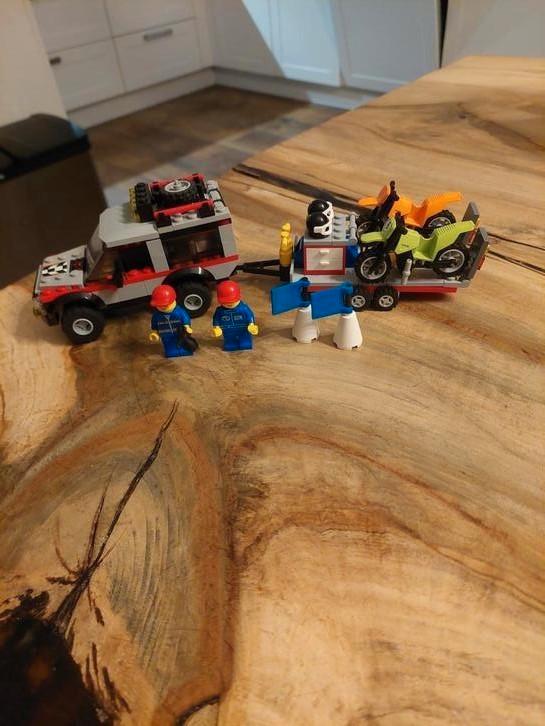 Lego city crossmotor transport 4433, Kinderen en Baby's, Speelgoed | Duplo en Lego, Zo goed als nieuw, Ophalen of Verzenden