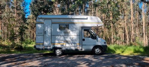 Fiat eura mobil camper 2.8 id td 1998 zonnepaneel trekhaak, Caravans en Kamperen, Campers, Particulier, Half-integraal, tot en met 4