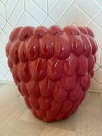 Roze Framboos Vaas - 30 cm, Overige materialen, Minder dan 50 cm, Ophalen of Verzenden, Zo goed als nieuw