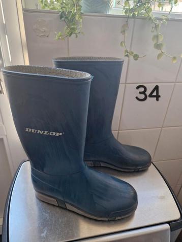 Regenlaarzen Dunlop maat 34 beschikbaar voor biedingen
