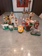 Complete kerstgroep van gips, Diversen, Kerst, Ophalen of Verzenden, Gebruikt