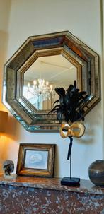 Vintage 1970  Rodolfo Dubarry  spiegel., Huis en Inrichting, Woonaccessoires | Spiegels, Ophalen, Overige vormen, 50 tot 75 cm