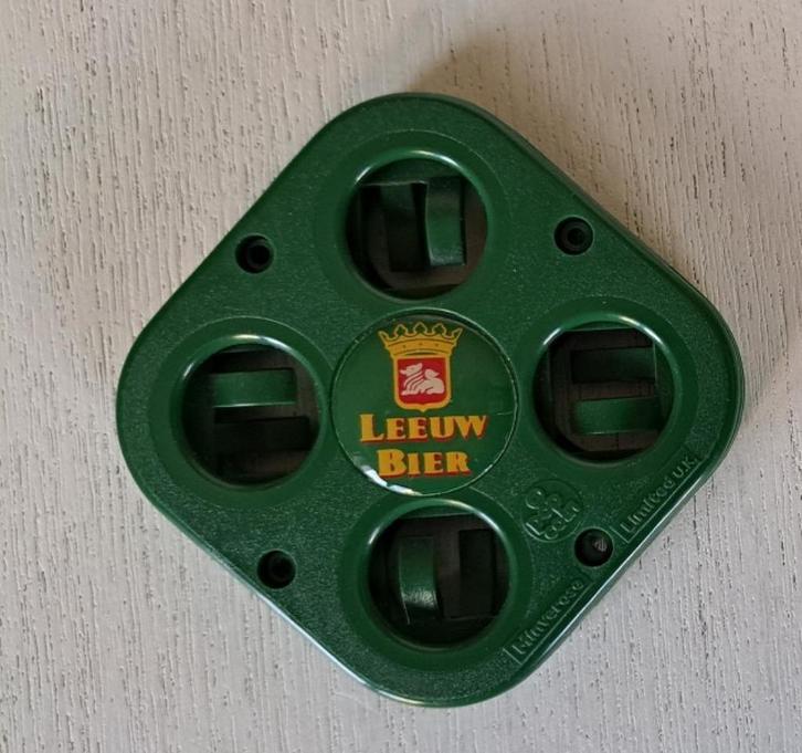 Leeuw Bier Muntjeshouder, Verzamelen, Biermerken, Gebruikt, Reclamebord, Plaat of Schild, Leeuw, Ophalen of Verzenden