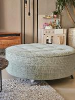 Poef FAMA diameter 90 cm x Hoogte 38 cm, Huis en Inrichting, Ophalen, Rond, 75 tot 100 cm, Zo goed als nieuw