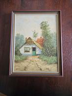 Schilderij: Boerderij met rieten dak, Antiek en Kunst, Kunst | Schilderijen | Klassiek, Ophalen