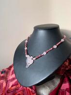 Toermalijn roze rubelliet vos hanger totem amulet uniek, Nieuw, Ophalen of Verzenden, Steen of Mineraal, Roze