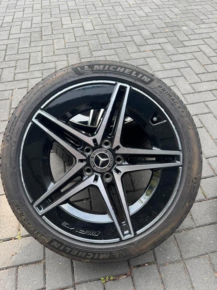 Originele mercedes velgen breedset c klasse michelin, Auto-onderdelen, Banden en Velgen, Banden en Velgen, Zomerbanden, 18 inch