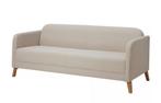 IKEA Linanäs 3-zitsbank Vissle beige, Ophalen, 150 tot 200 cm, Driepersoons, 75 tot 100 cm