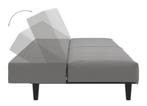Grijze bank/slaapbank van VidaXL / rook- en huisdiervrij!, Ophalen, 100 cm, Tweepersoons, Zo goed als nieuw