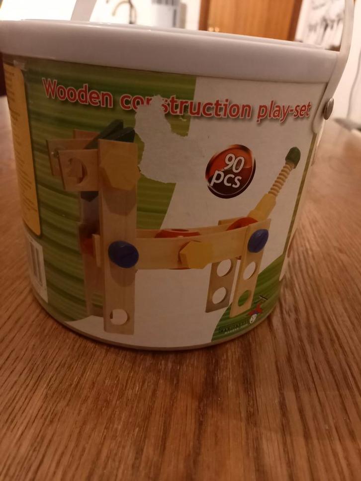 Houten Constructie Speelgoed, Kinderen en Baby's, Speelgoed | Bouwstenen, Gebruikt, Overige merken, Ophalen of Verzenden