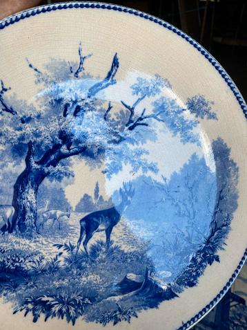 Engels aardewerk schaal Villeroy en Boch Mettlach beschikbaar voor biedingen