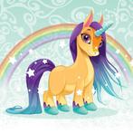 Unicorn Pony behang Rainbow, Eenhoorn behang, Kinderkamer, Nieuw, Wanddecoratie, Verzenden