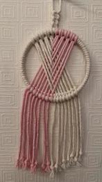 Macrame dromenvanger, roze, 10 cm diameter, Ophalen of Verzenden, Nieuw