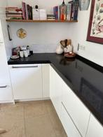 Werkblad graniet zwart ook mooi voor buitenkeuken, Huis en Inrichting, Keuken | Keukenelementen, Ophalen, Zwart, Zo goed als nieuw