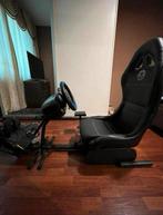 Playseat QWARE met een T150 Thrustmaster stuur, Spelcomputers en Games, Spelcomputers | Sony PlayStation Consoles | Accessoires