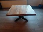 Mangohouten salontafel 80x80, Ophalen, Gebruikt, 50 tot 100 cm, Vierkant